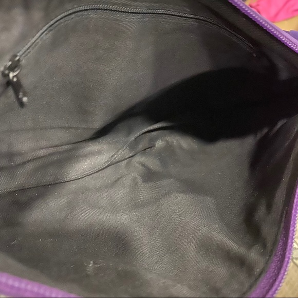 Vintage Genuine Leather Purple Clutch Handbag - Picture 8 of 11